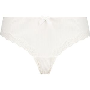 Hunkemöller Dames Lingerie Brazilian Lola - Wit - maat XS