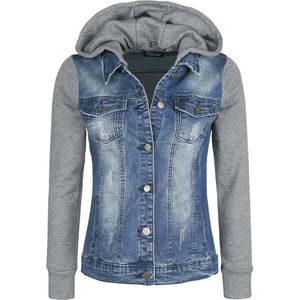 R.E.D. Rock-Engineered Design - Spijkerjack - Blauw-grijs - Dames