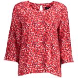 Gant, Dames, Blouses & Shirts, Rood, Maat: XS Viscose,