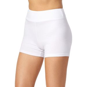 Merry Style MS-MS10-359-LE Dames Leggings - Sport - Vrijetijdsbroek - Kort - Katoen - Sporbroek - Yogabroek - Wit - XL