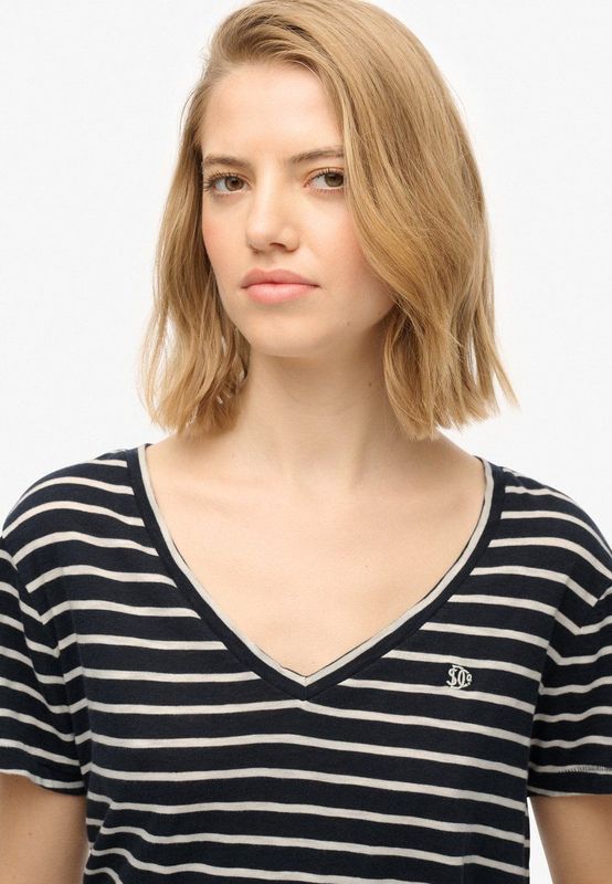 Superdry Shirt 'STUDIOS'  marine / wit