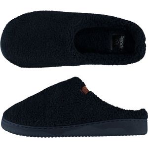 Apollo - Pantoffels - Navy - Teddy Wol