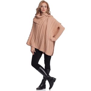 Merry Style Damesponcho – Abrikoos - MS-SE-NOEMI