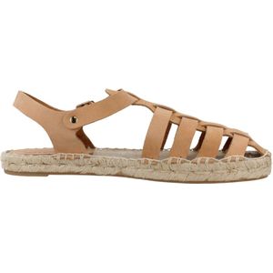 Yellow - Sayda PS - Platte Sandalen - Bruin - Dames