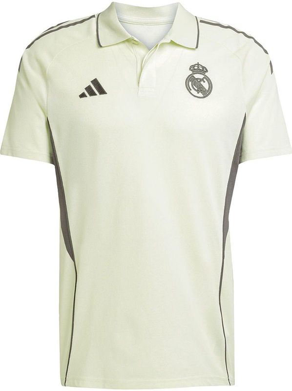 adidas - Real Madrid Tiro 25 Competition - Poloshirt - Beige - Korte Mouw