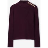 Sissy-Boy - Donkerrode Coltrui - Met Knopen