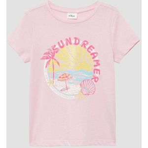 T-shirt - Loose-Fit - Katoen - Glitterprint