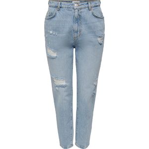 Only - Onljanet Reg Boyfriend Ank - Jeans - Light Blue Denim - Dames
