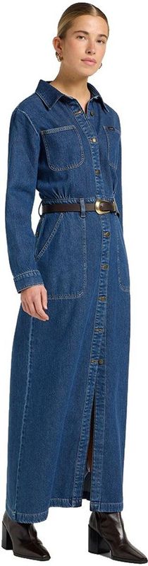 Lee - Denim Utility - Lange Jurk - Blauw - A-lijn