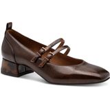 Tamaris - Pumps - Bruin - Mary Jane Stijl - Vegan Lakleder