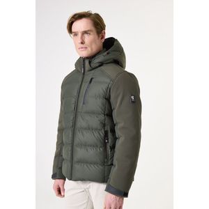 GARCIA - Softshell Pufferjas - Groen - Met Capuchon