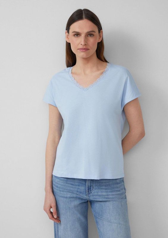 T-shirt - Zacht Modal - V-halslijn - Casual Relaxte Pasvorm
