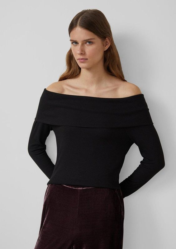 s.Oliver - T-Shirt - Zacht - Slim Fit - Lange Mouwen