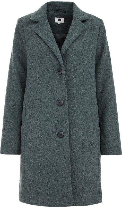 WE Fashion Tussenmantel  donkergroen