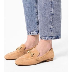 Manfield Suède Loafers Beige
