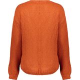 Oranje gebreide cardigan