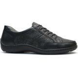 Waldläufer - 496013 - Veterschoenen - Zwart - Leer