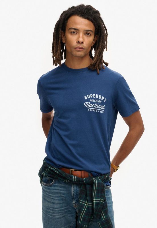 Superdry - Copper Label Chest Graphic - T-shirt - Korte Mouwen