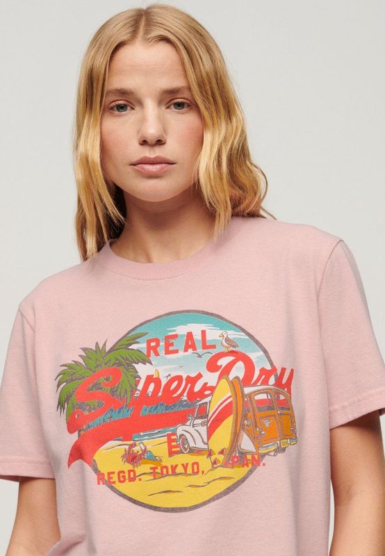 Superdry - LA - T-shirt - Korte Mouwen - Relaxed Fit