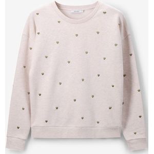 Sissy-Boy - Sweater - Beige - Met Hartjes Borduursel