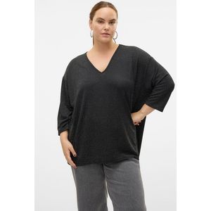 Vmckanva - Blouse - Extra Lang - V-Hals - 3/4 Mouwen - Glitterdetail
