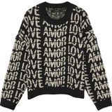 Vero Moda - Vmlove Ls O-neck Pullover - Zwart - Dames