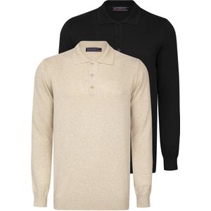 Felix Hardy - Trui - Beige - Knitwear - 2 Pack