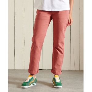 Superdry - High Rise Carpenter Broek - Oranje - Vrouw