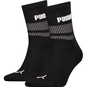 Puma Short Crew Sokken New Heritage 2-pack Black Combo-35/38