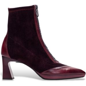 Hispanitas Atlanta Soho bordeauxrode leren enkellaarsjes