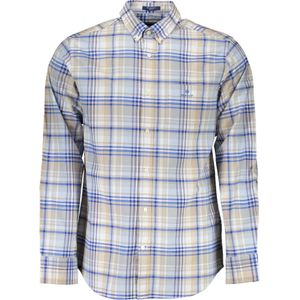 Gant - Overhemden - Lichtblauw - Katoen - Elegant Zomers Overhemd