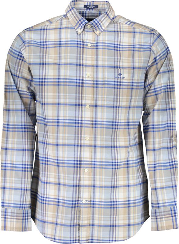 Gant - Overhemden - Lichtblauw - Katoen - Elegant Zomers Overhemd