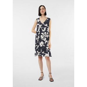 comma - A-lijn Jurk - Korte - Mouwloos - V-halslijn