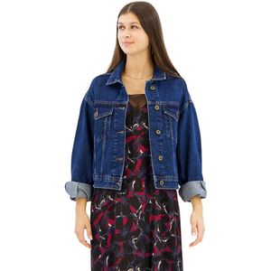 Pepe Jeans - Relaxed Denim Jas - Blauw - Vrouw