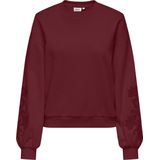 Only - Brooklyn Embroidery Box Sweater - Rood - Dames