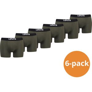 Levi's - Boxershorts - Khaki - 6-pack - Solid Organic Cotton