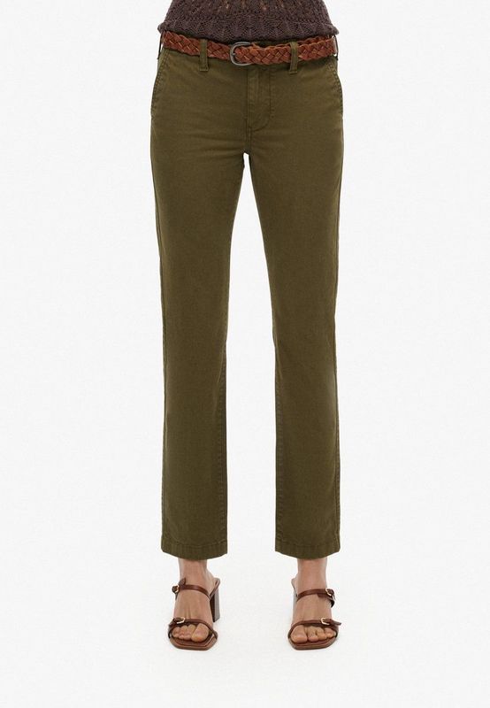 Superdry - W7011069A - Chino Broek - Dusty Mint Green