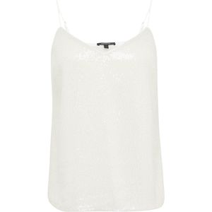 comma - Blouse - Mouwloos - V-hals - Versierd met Pailletten