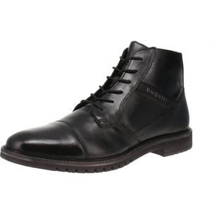 Bugatti - Lace-up Boots - Zwart - Leer - Enkellaarsjes