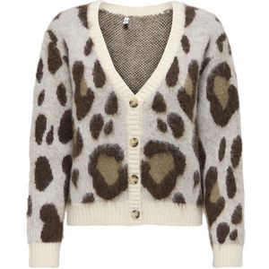 Only - Onledelie Life Ls Jq Cardi - Vest - Creme - Dames