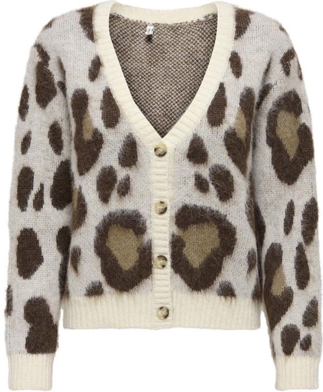 Only - Onledelie Life Ls Jq Cardi - Vest - Creme - Dames