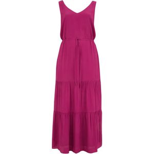 WE Fashion - Dames Maxi Jurk - Fuchsia - Curve - Regular Fit