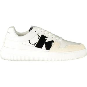 Calvin Klein - Chunky Cupsole Mono - Heren Schoenen - Wit - Leer