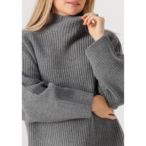 EDITED Gebreide jurk 'Neea'  grijs gemêleerd