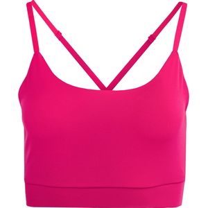 Dames yoga top fuchsia m - ademend & flexibel