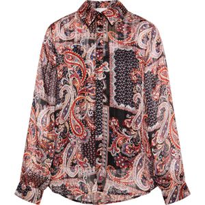 usha - Blouse qisha - Paisley - Langarm