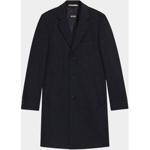BOSS Black - H-Hyde-254 - Wollen Jas - Blauw