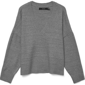 VERO MODA - VMBOOM - Trui - Grijs Gemêleerd - Losse Pasvorm