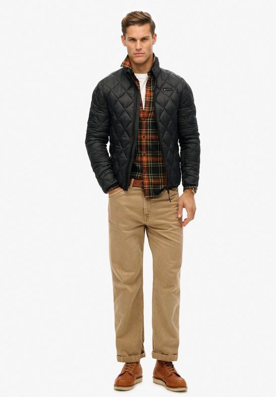 Superdry - Diamond Quilt Fuji Lite - Jas - Smalle Pasvorm - Lichtgewicht