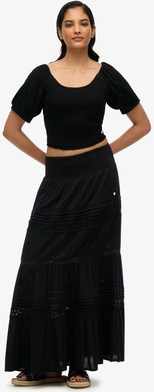 Superdry - Ibiza Lace Mix - Maxi Rok - Licht en Luchtig